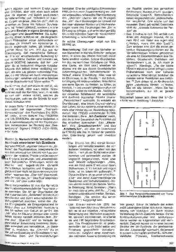 Vorschauseite 2: Pädagogische Aspekte der Krankenpflege 10. Folge: Modelle erzieherischer Einflußnahme (Teil 2)