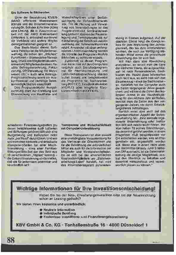 Vorschauseite 3: Der Computer sorgt für gläserne Kassen