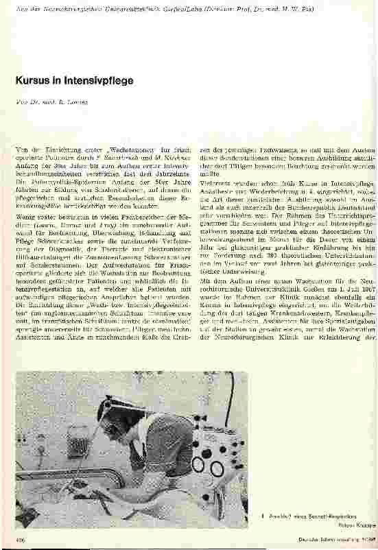 Vorschauseite 1: Kursus in Intensivpflege
