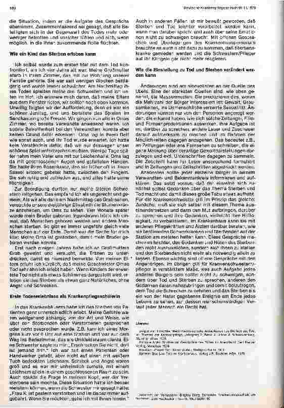 Vorschauseite 3: Sterben und Tod in unserer Gesellschaft