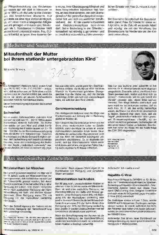 Vorschauseite 1: Mitaufenthalt der Mutter bei ihrem stationär untergebrachten Kind