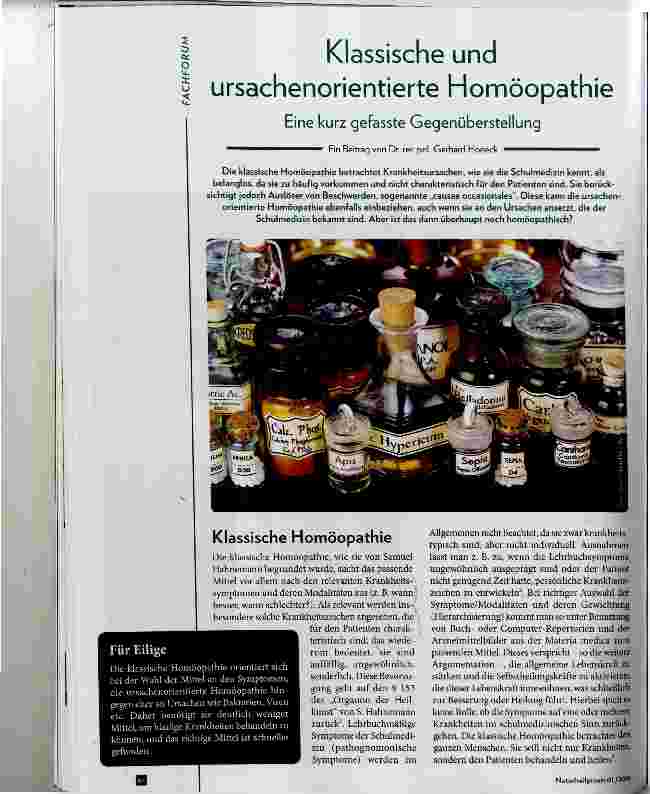 Vorschauseite 1: Klassische und ursachenorientierte Homöopathie
