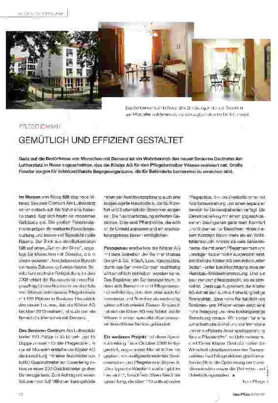 Vorschauseite 1: GEMÜTLICH UND EFFIZIENT GESTALTET