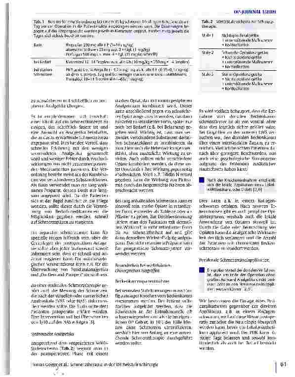 Vorschauseite 2: Schmerztherapie in der Wirbelsäulenchirurgie