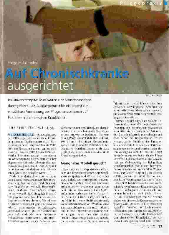 Vorschauseite 1: Auf Chronischkranke ausgerichtet