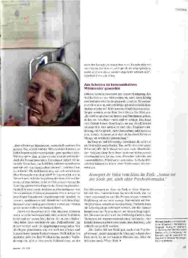 Vorschauseite 4: Mit Verhalten umgehen, statt Psychopharmaka