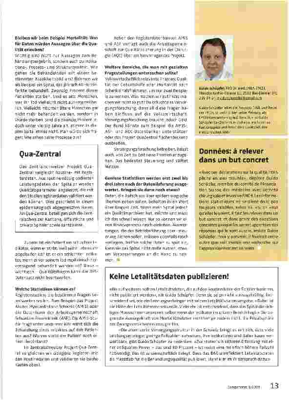 Vorschauseite 2: Wer valable Qualitätsdaten will, muss sie gezielt sammeln