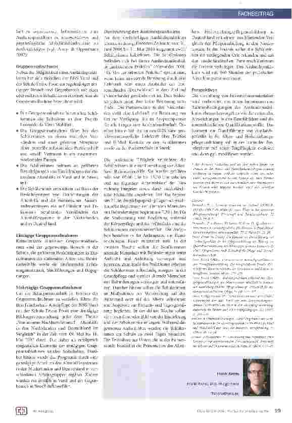 Vorschauseite 2: Auslandspraktika als Bestandteil der praktischen Ausbildung in der Altenund Heilerziehungspflege