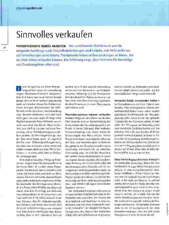 Vorschauseite 1: Sinnvolles verkaufen