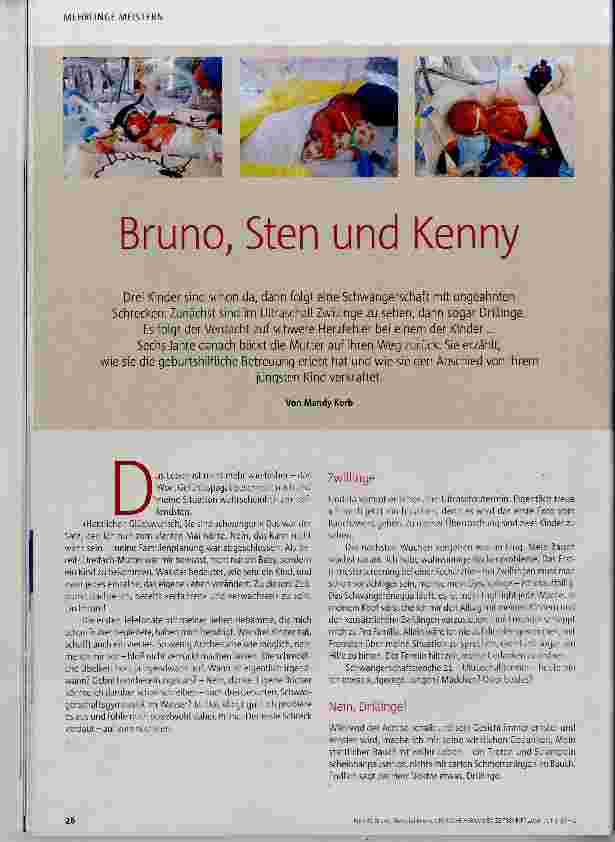 Vorschauseite 1: Bruno, Sten und Kenny