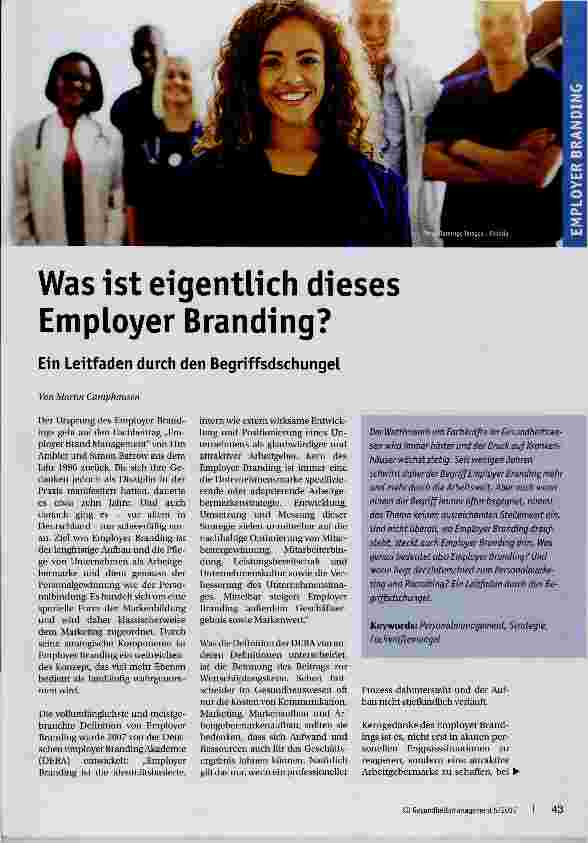 Vorschauseite 1: Was ist eigentlich dieses Employer Branding?