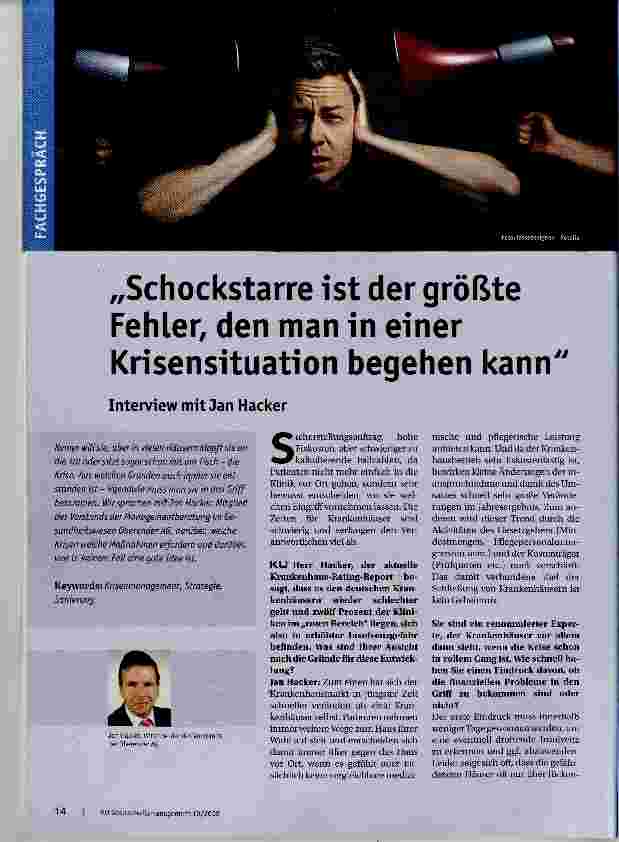 Vorschauseite 1: Schockstarre ist der größte Fehler, den man in einer Krisensituation begehen kann