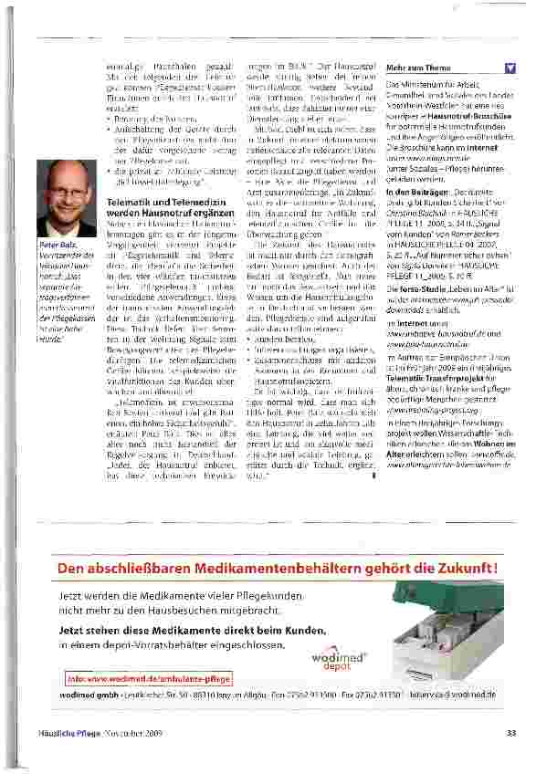 Vorschauseite 3: Sicherheit für Kunden und Pflegedienst