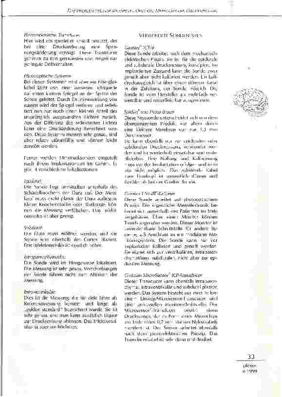 Vorschauseite 2: Das Problem des intrakraniellen Druckes Methoden der Druckmessung