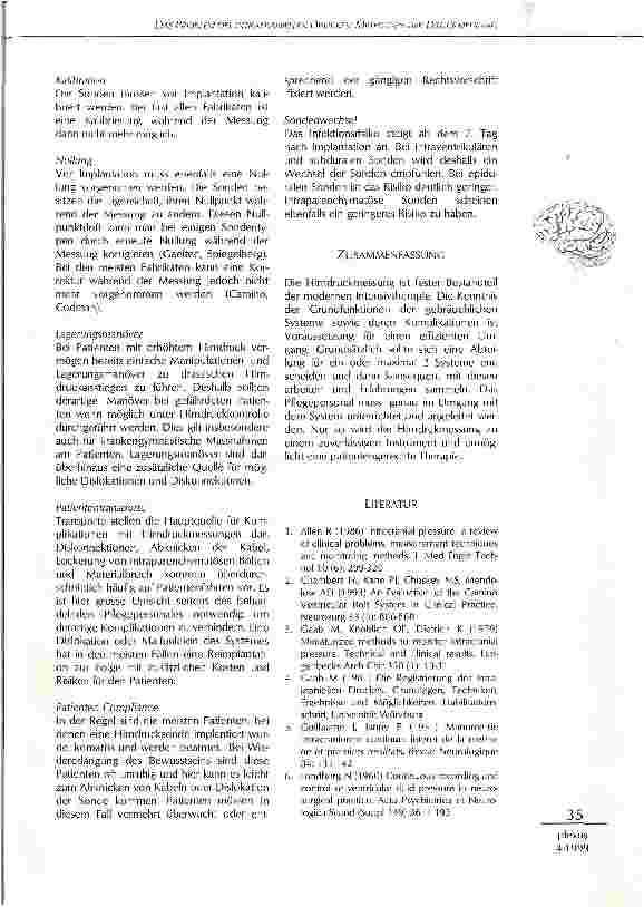 Vorschauseite 4: Das Problem des intrakraniellen Druckes Methoden der Druckmessung