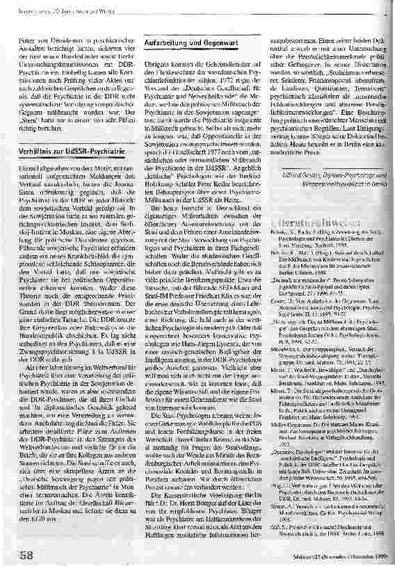 Vorschauseite 5: Die Stasi und die Seele Mißbrauch von Psychiatrie und Psychologie in der DDR