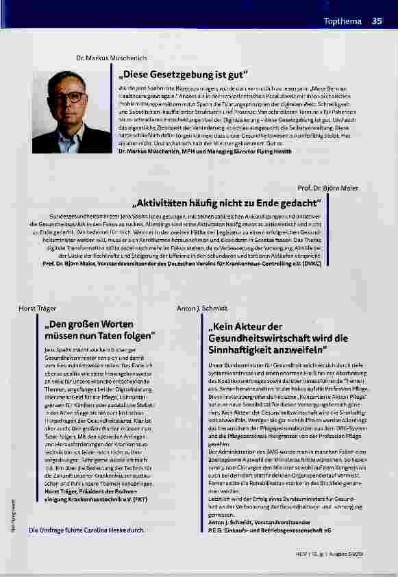 Vorschauseite 2: Make German Healthcare great again