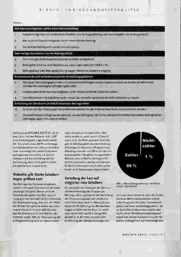 Vorschauseite 2: Wer finanziert die Kammer heute und morgen?