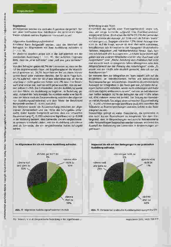 Vorschauseite 5: Die praktische Ausbildung in der Ergotherapie - Zufriedenheit der Lernenden an Berufsfachschulen