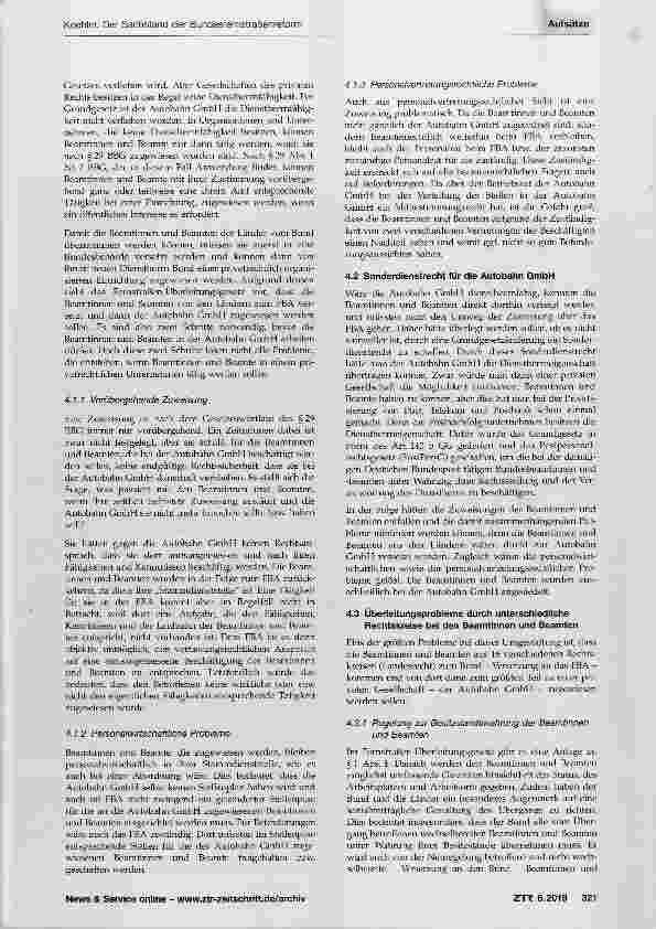 Vorschauseite 5: Der Sachstand der Bundesfernstraßenreform