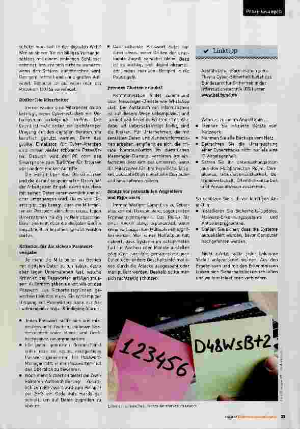 Vorschauseite 2: Vom leichtfertigen Umgang mit digitalen Geräten