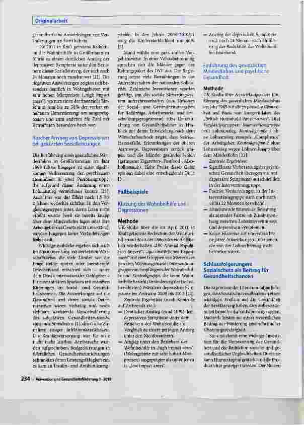 Vorschauseite 4: Sozialschutz und Gesundheit Zusammenhänge zwischen Sozialschutzmaßnahmen und Verteilung der Gesundheit in der Bevölkerung