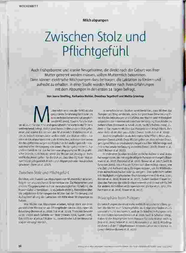 Vorschauseite 1: Zwischen Stolz und Pflichtgefühl