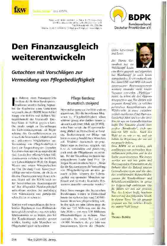 Vorschauseite 1: Den Finanzausgleich weiterentwickeln