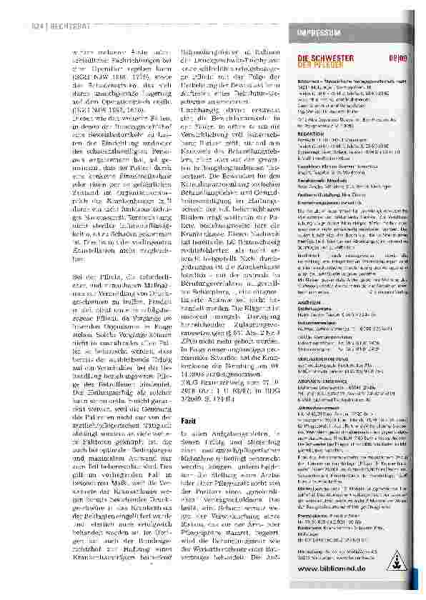 Vorschauseite 3: Nicht zwingend eine Sorgfaltspflichtverletzung