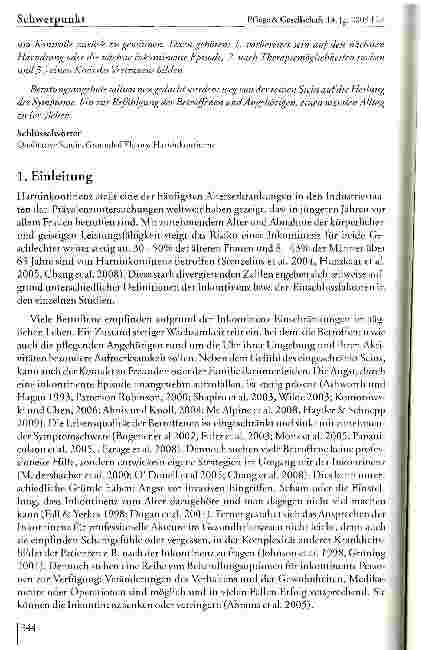 Vorschauseite 2: Wie Betroffene und pflegende Angehörige den Alltag mit Harninkontinenz gestalten