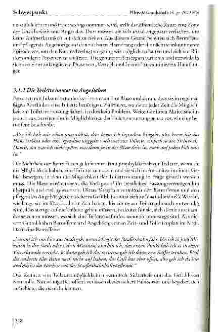 Vorschauseite 6: Wie Betroffene und pflegende Angehörige den Alltag mit Harninkontinenz gestalten