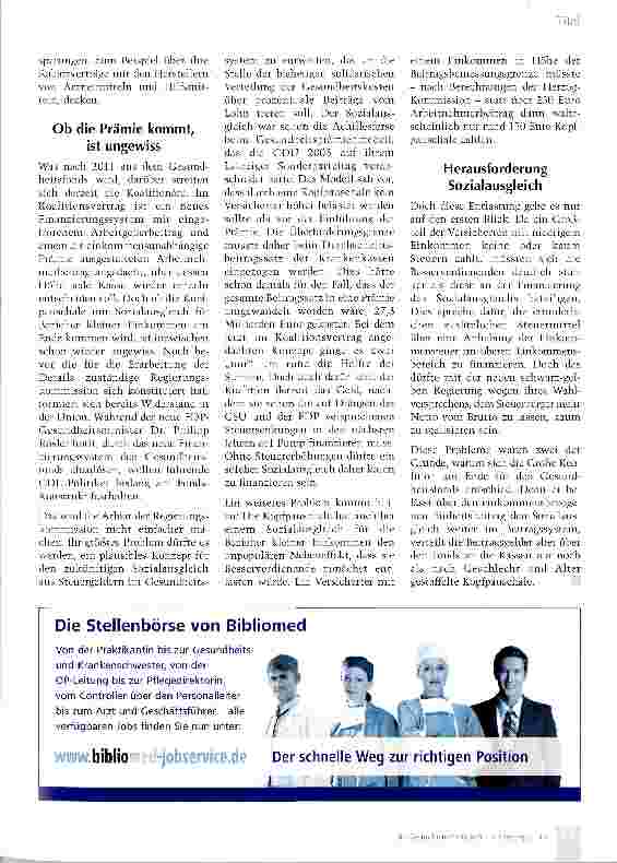 Vorschauseite 2: Neuer Rettungsschirm für die Gesundheit