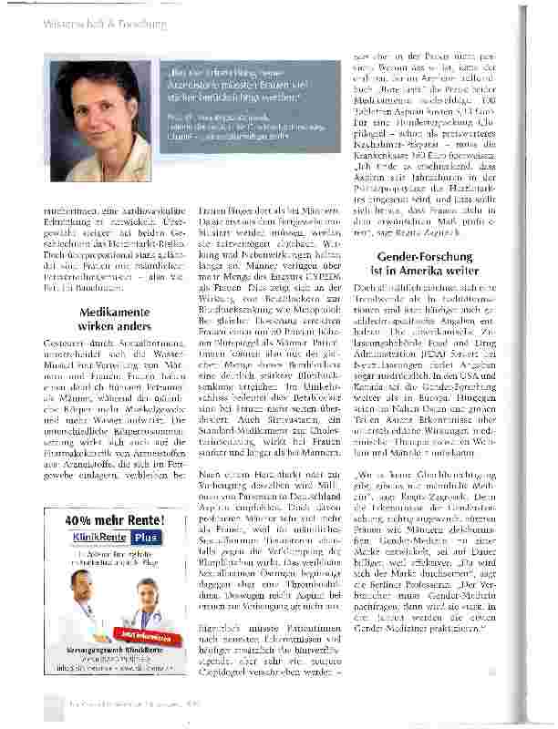 Vorschauseite 3: Gender-Medizin: Frauenherzen schlagen anders