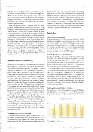 Vorschauseite 2: Virtual Reality während der ambulanten Chemotherapie Ergebnisse einer Pilotstudie zur Nutzerakzeptanz bei onkologischen Patient_innen