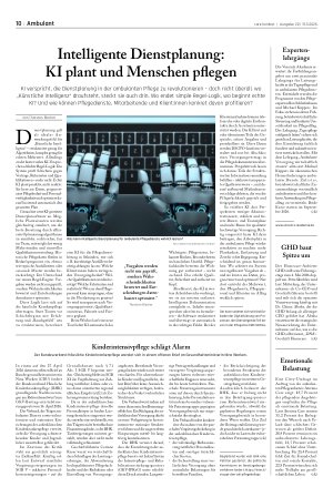 Vorschauseite 1: Intelligente Dienstplanung: KI plant und Menschen pflegen