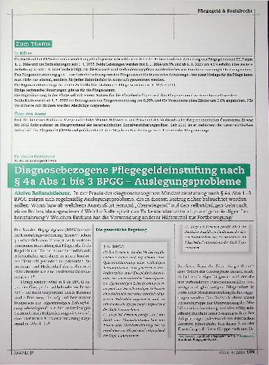 Vorschauseite 5: Langzeitpflegereform 2023/2024 in Deutschland