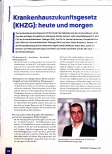 Vorschauseite 1: Krankenhauszukunftsgesetz (KHZG): heute und morgen