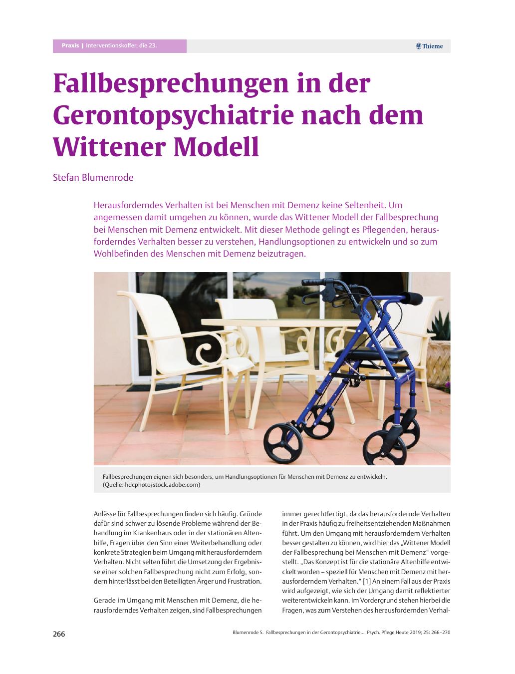 Vorschauseite 1: Fallbesprechungen in der Gerontopsychiatrie nach dem Wittener Modell