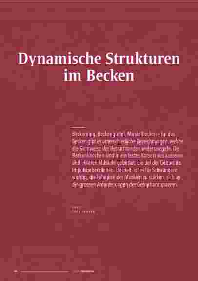 Vorschauseite 1: Dynamische Strukturen im Becken