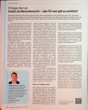 Vorschauseite 1: Arbeit als Menschenrecht - aber für wen gilt es wirklich?