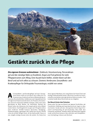 Vorschauseite 1: Gestärkt zurück in die Pflege