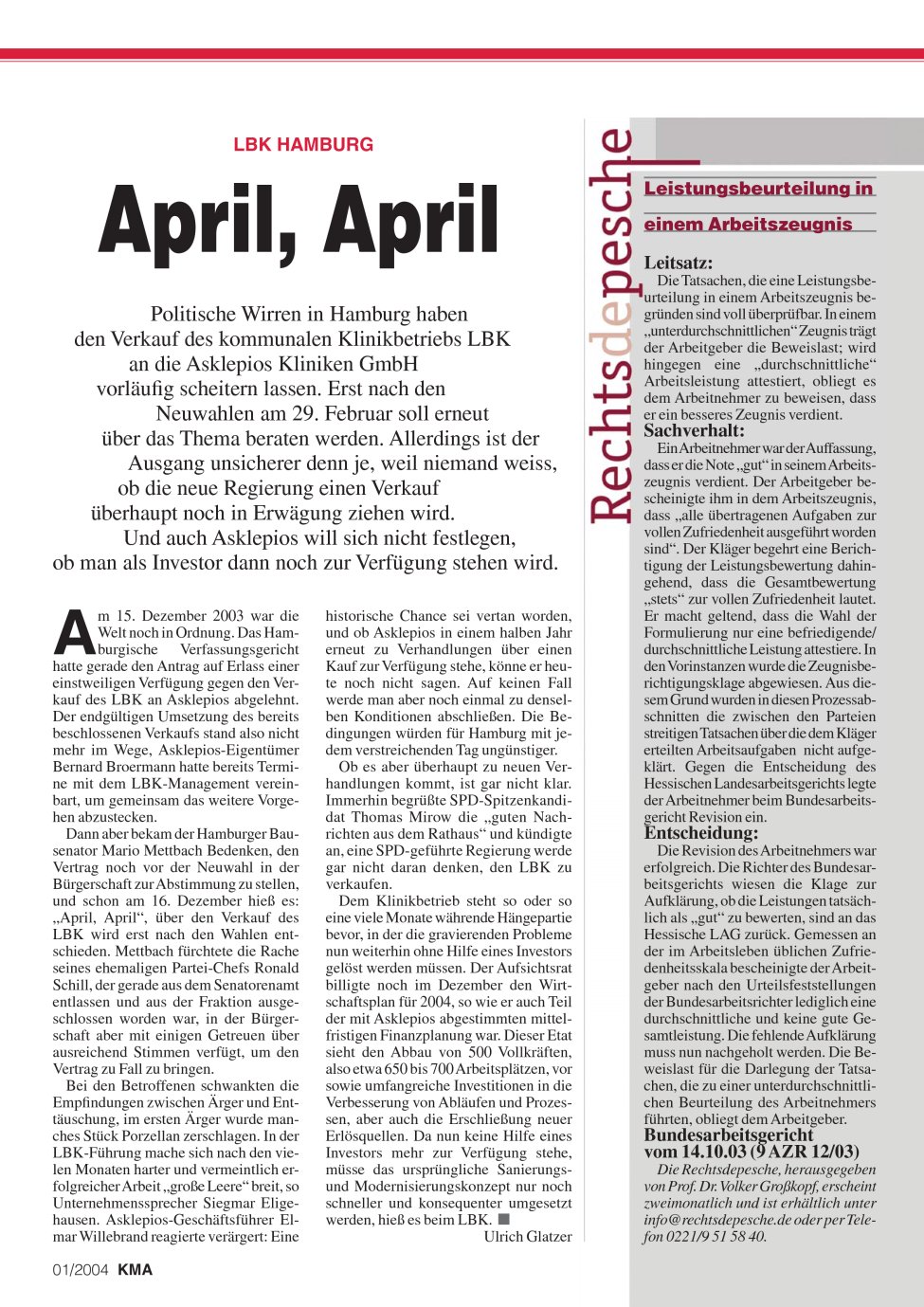 Vorschauseite 1: April, April
