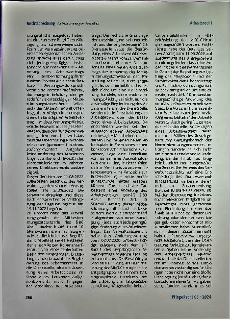 Vorschauseite 5: Zur Mitbestimmung des Personalrats