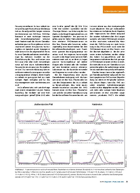 Vorschauseite 6: Toxikologische Analytik von Cannabis – Probenmatrices, Analystentechniken und Interpretation der Ergebnisse
