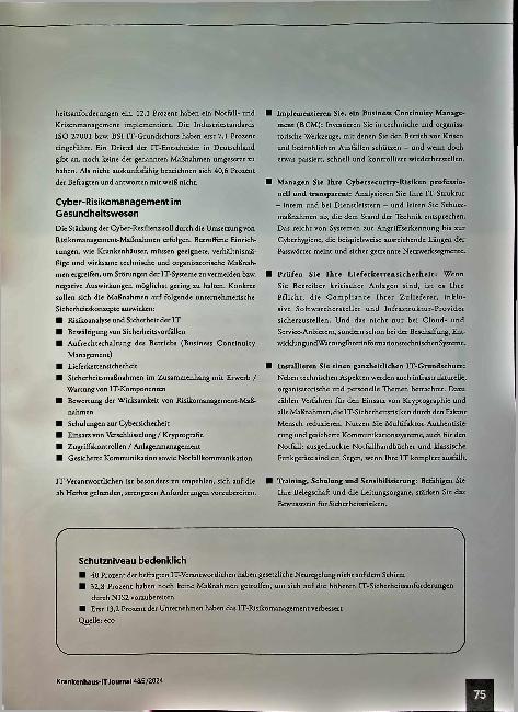 Vorschauseite 2: NIS2 noch kaum auf dem Schirm - es ist höchste Zeit.