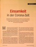 Vorschauseite 2: Einsamkeit in der Corona-Zeit