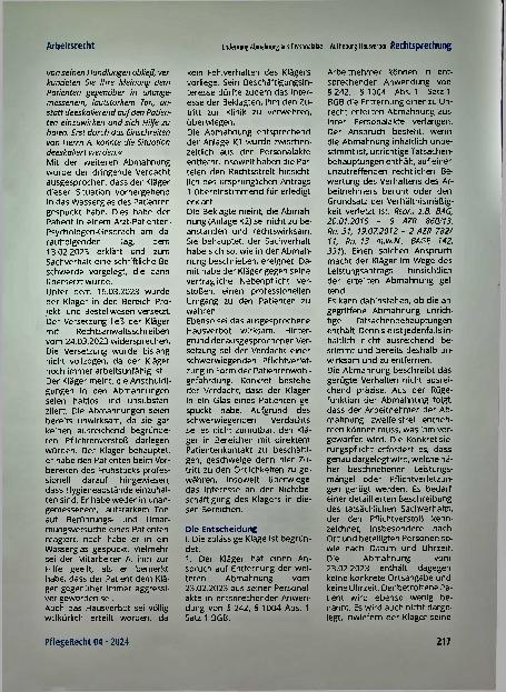 Vorschauseite 3: Entfernung Abmahnung aus Personalakte - Aufhebung Hausverbot