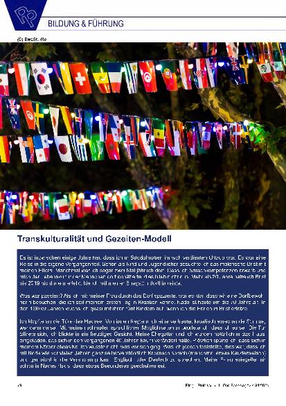 Vorschauseite 1: Transkulturalität und Gezeiten-Modell