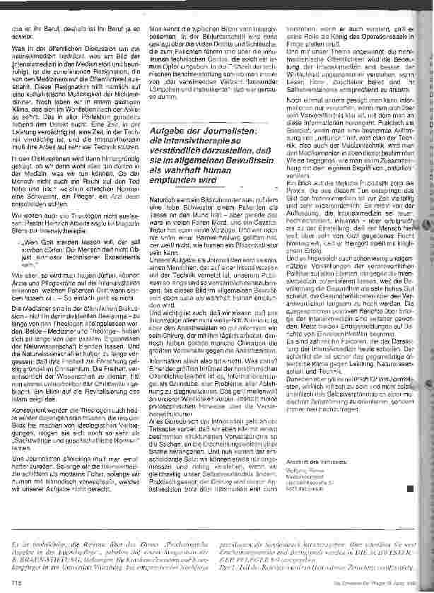 Vorschauseite 3: Psychologische Aspekte in der Intensivpflege - Teil 2 (Schluß) Bild und Realität