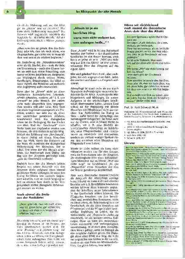 Vorschauseite 3: Wirf uns nicht weg zur Zeit des Alterns.Denn dann geht der Geschmack verloren